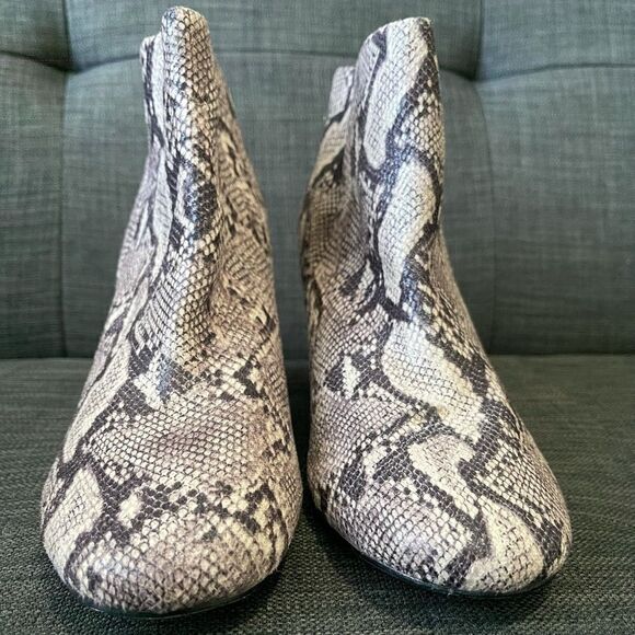 Snake Print Ankle Boots - Picture 3 of 5
